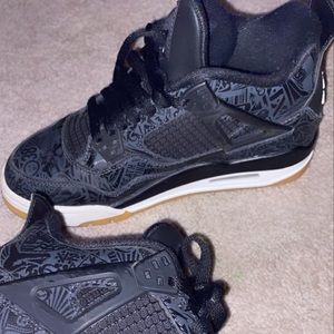 Nike Air Jordan 4 Retro Se Laser in Black